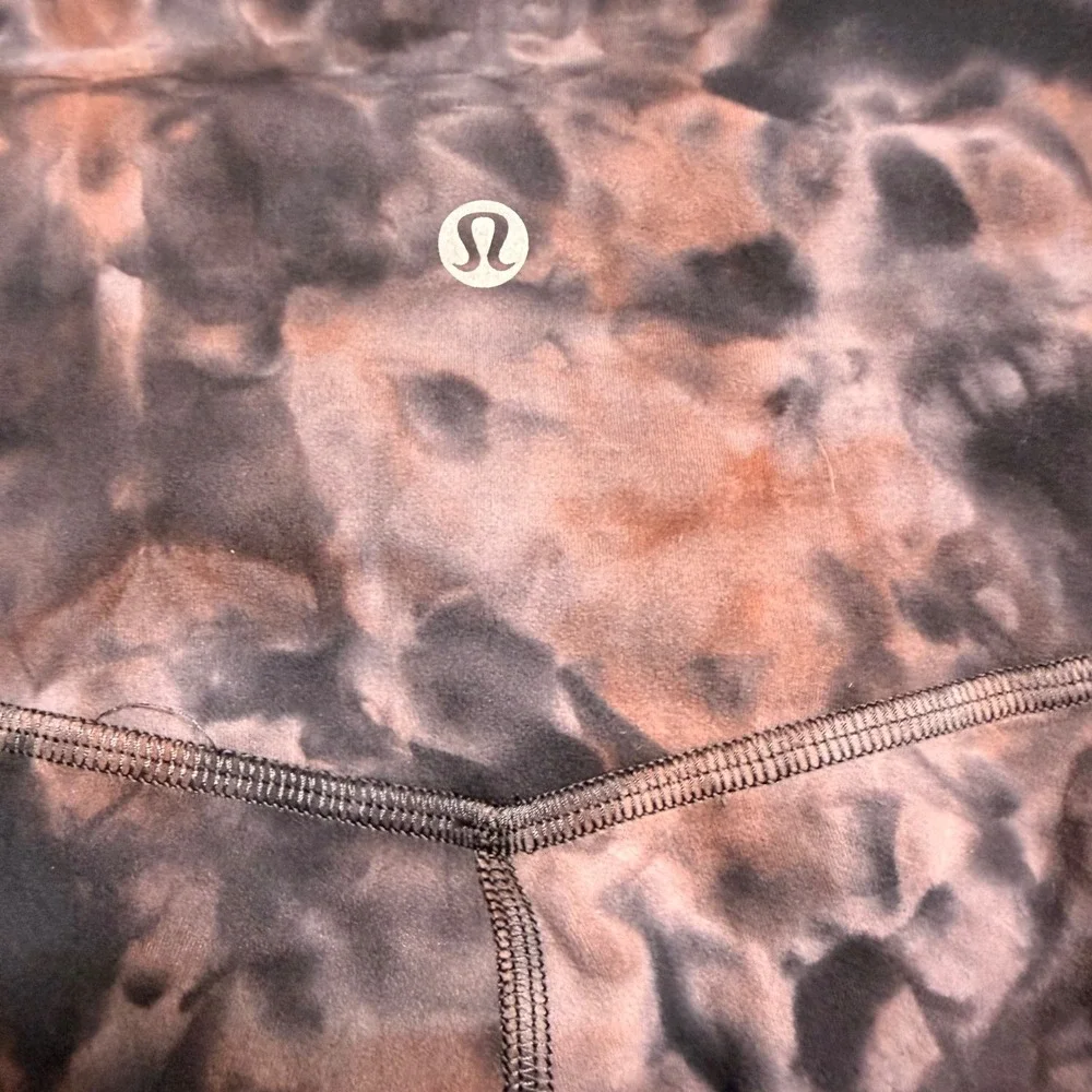 Lululemon Unlimit High-Rise Crop 23 Diamond Dye Graphite Grey Bronze Pink 8